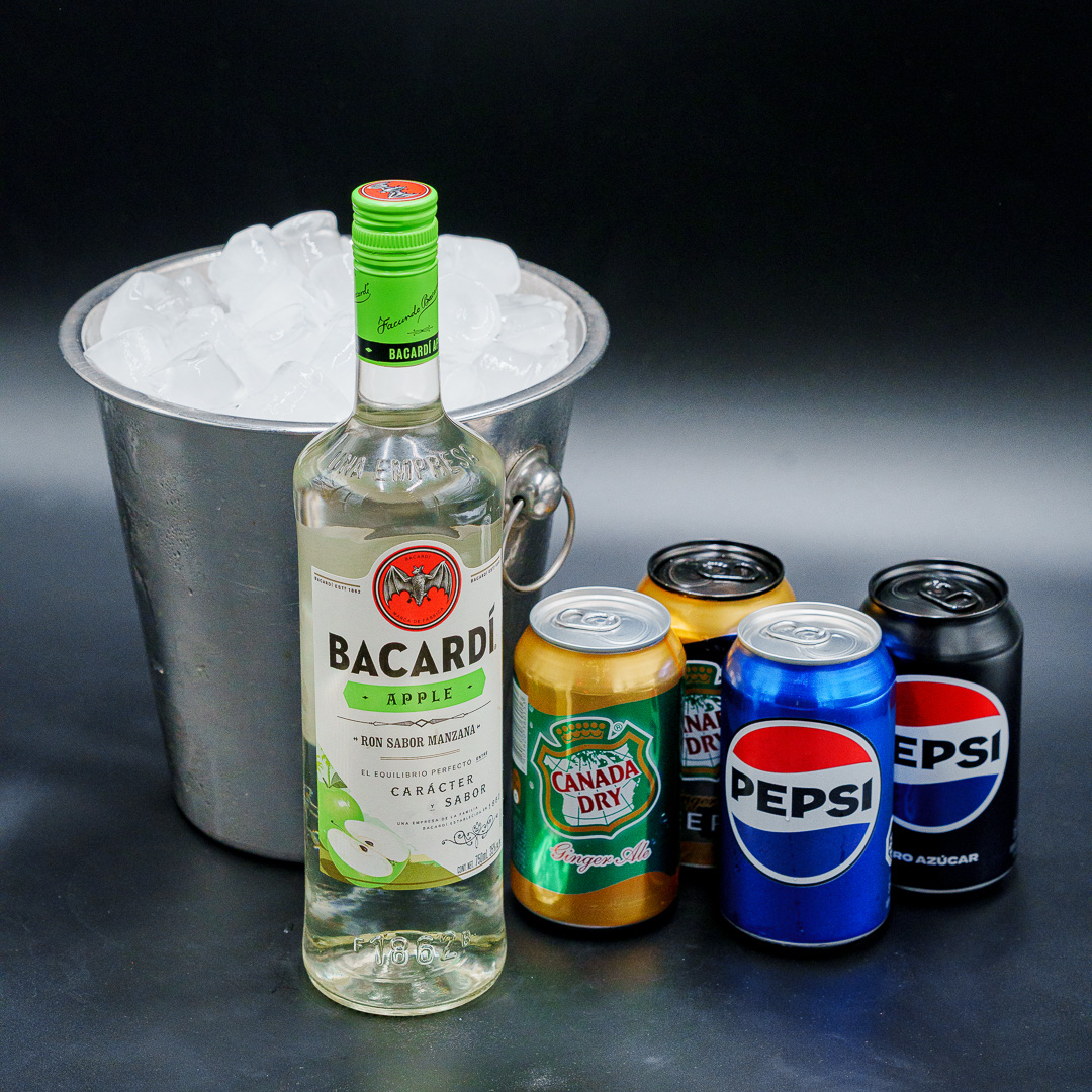 Bacardi Apple en la carta de Liga Urbana