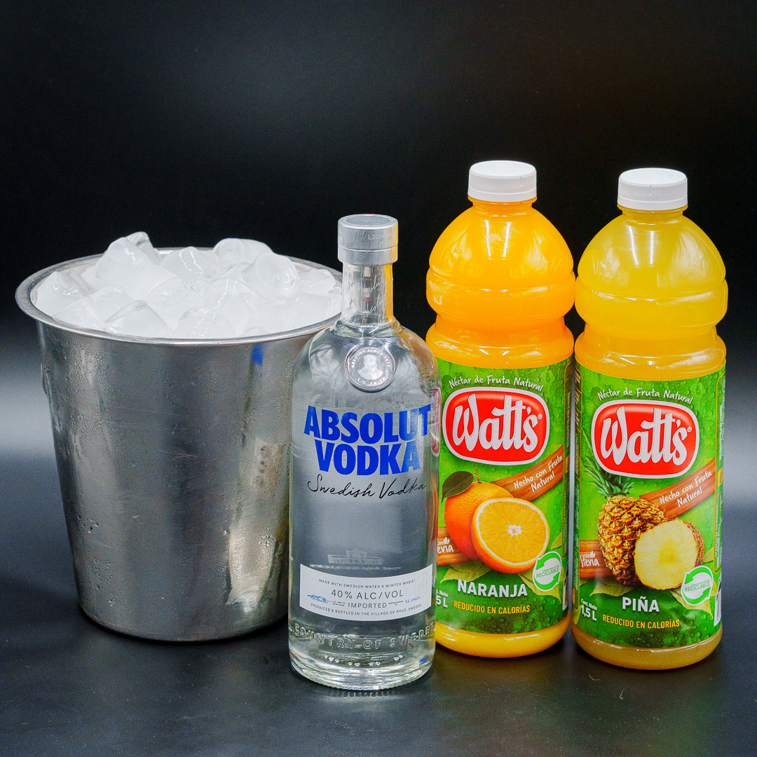 Absolut Vodka Jugo en la carta de Liga Urbana